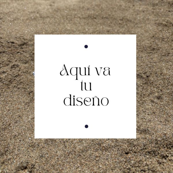 Etiqueta para abanico - Diseño personalizado