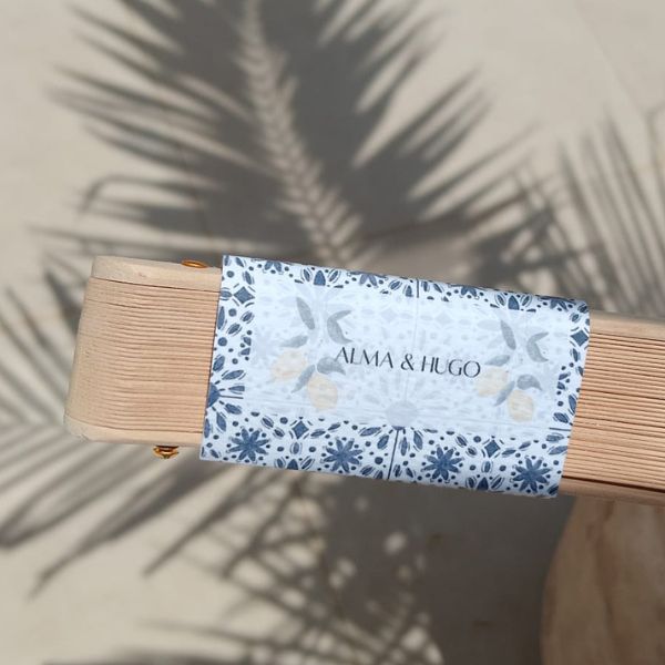 Etiqueta para abanico - Double Lemon