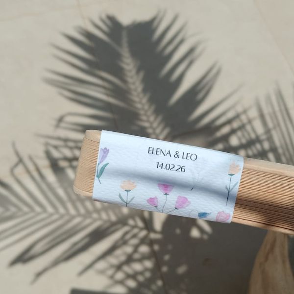 Etiqueta para abanico - Spring