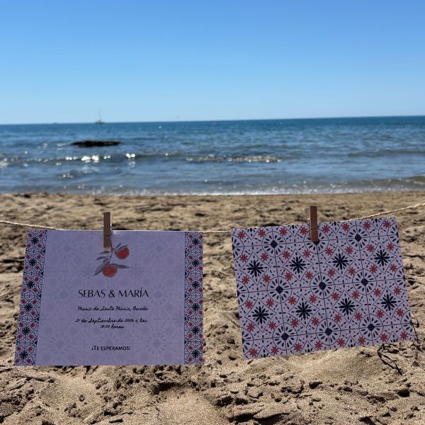 Invitación de boda Orange Land [mod.2]
